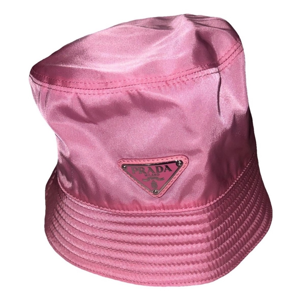 Prada Pink Satin Bucket Hat